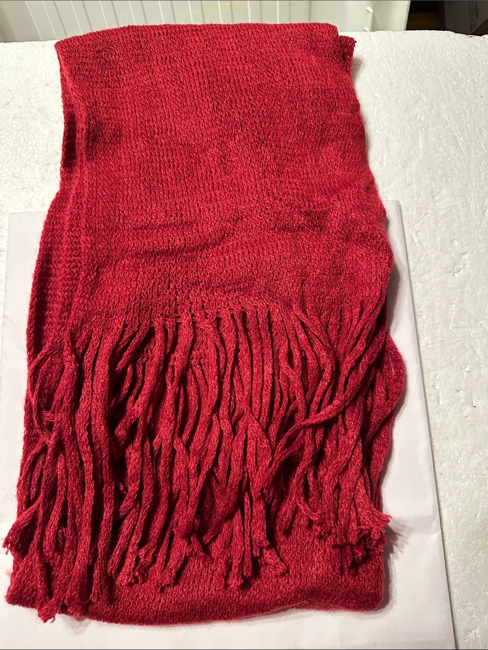 Beautiful red scarf
